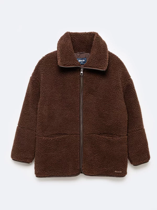 Bluza damska rozpinana brązowa Anabela 804