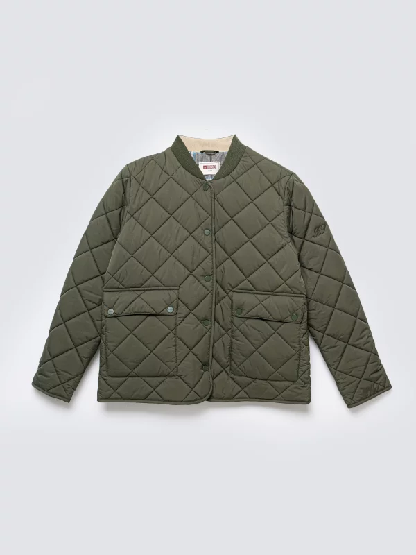 Kurtka damska bomber pikowana khaki Arona 303