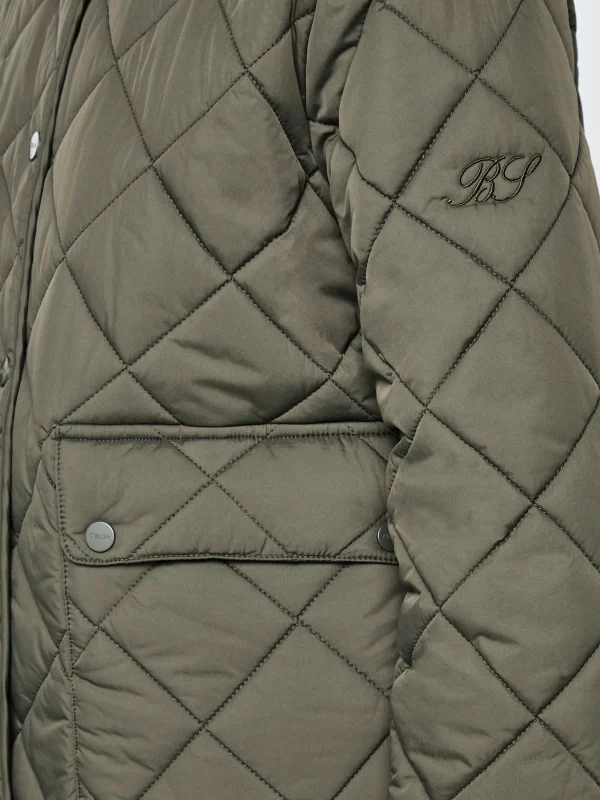 Kurtka damska bomber pikowana khaki Arona 303