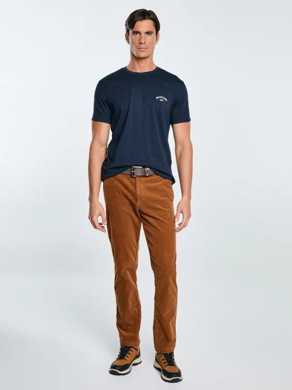 Koszulka męska bawełniana granatowa Vincer 403