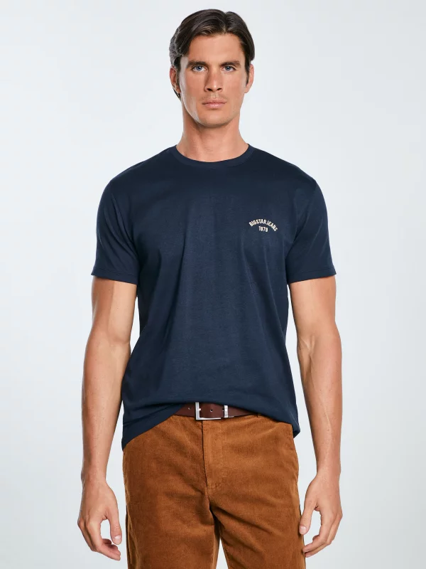 Koszulka męska bawełniana granatowa Vincer 403