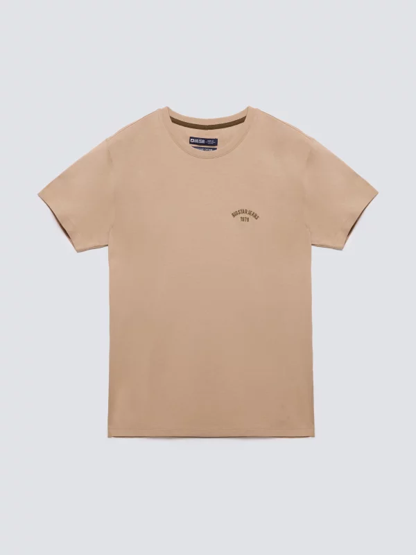 Koszulka męska bawełniana beżowa Vincer 805