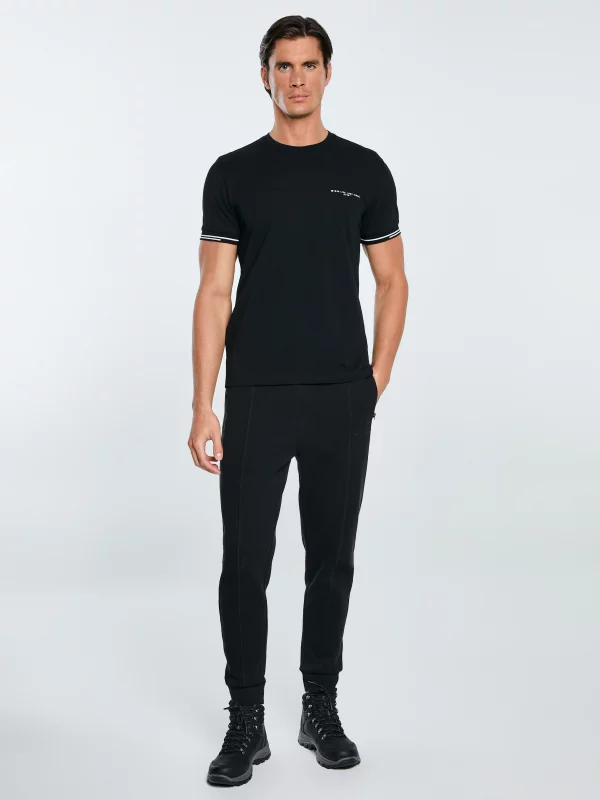 Koszulka męska bawełniana z logo BIG STAR czarna Wlader 906