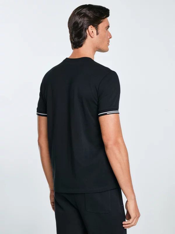 Koszulka męska bawełniana z logo BIG STAR czarna Wlader 906