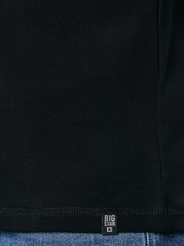 Koszulka męska z długim rękawem czarna Classical 906