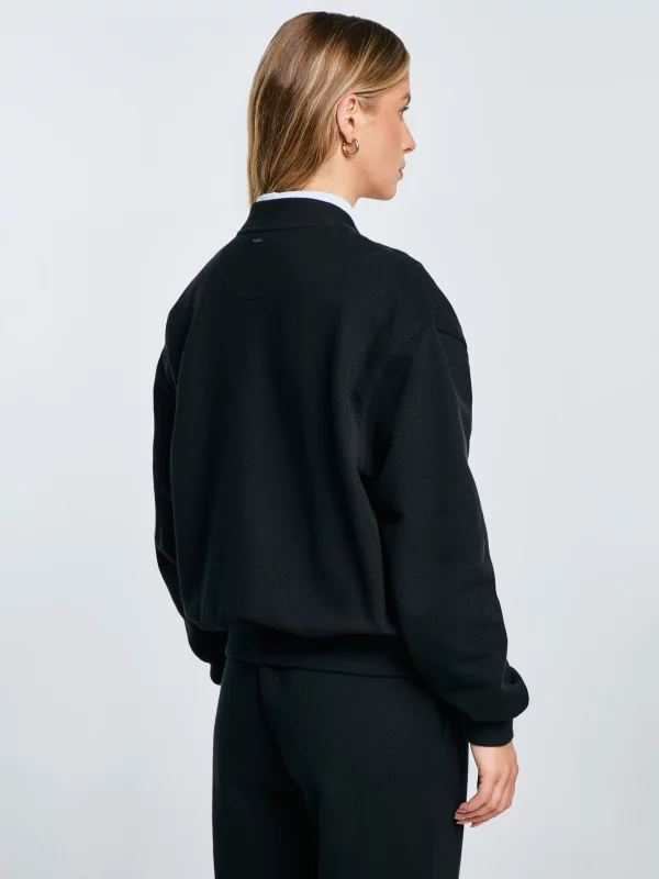 Bluza damska bomber czarna Pixelina 906