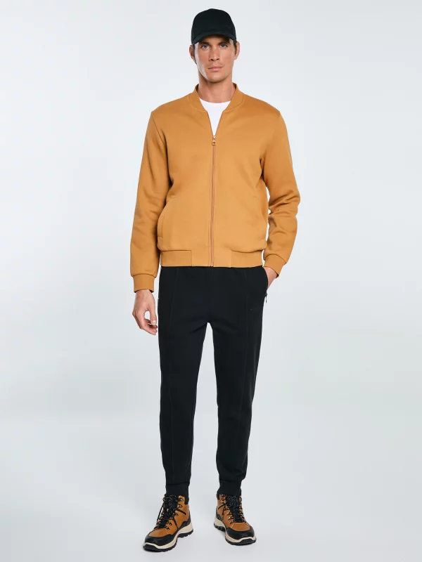 Bluza męska bomber jasnobrązowa Wladorb 803