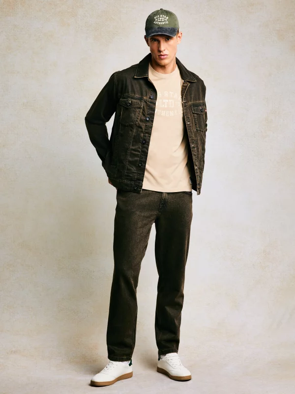 Jeansy męskie z kolekcji Authentic brązowe Ates 888