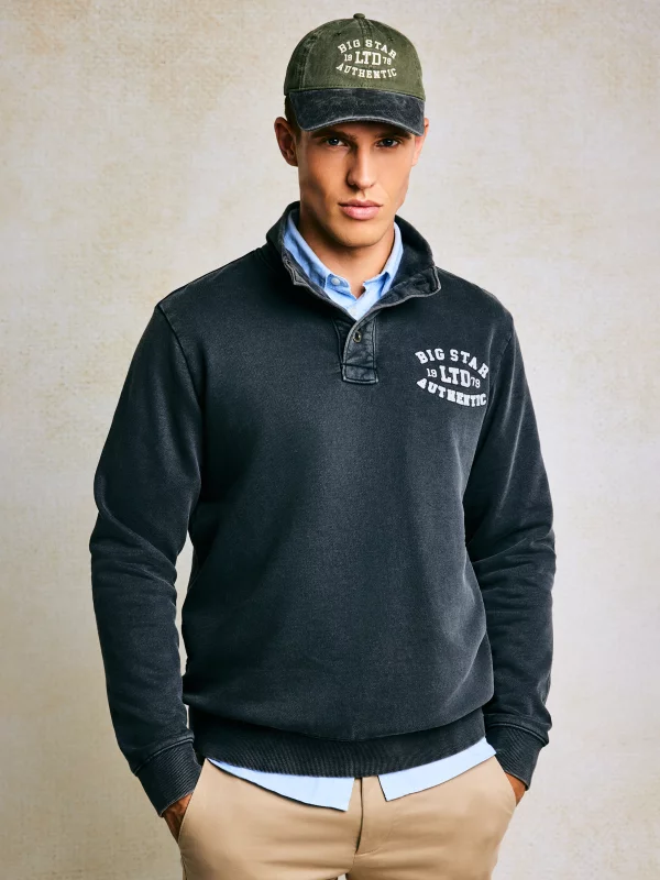 Bluza męska ze stójką ciemnoszara Julian 906