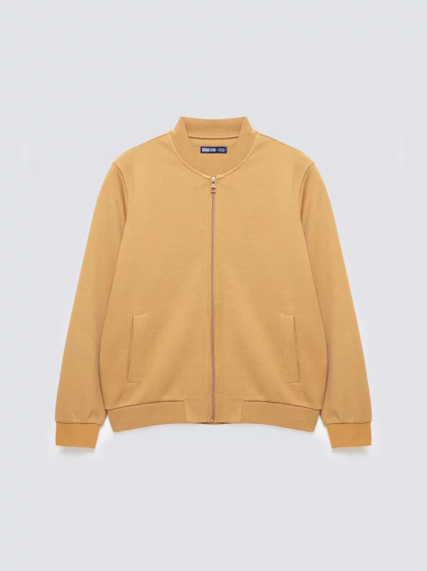 Bluza męska bomber jasnobrązowa Wladorb 803