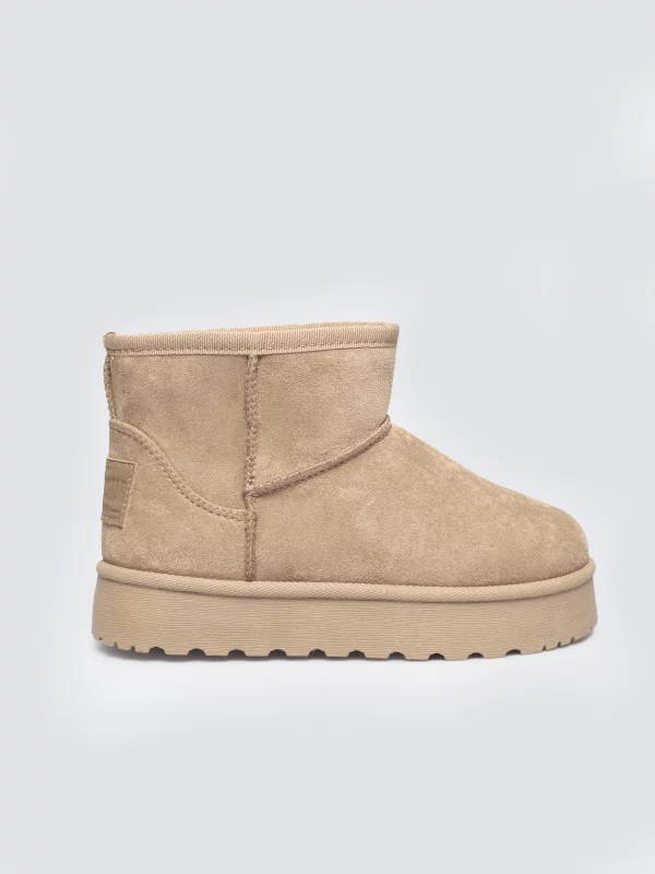 Śniegowce dziewczęce beżowe SS374020 801