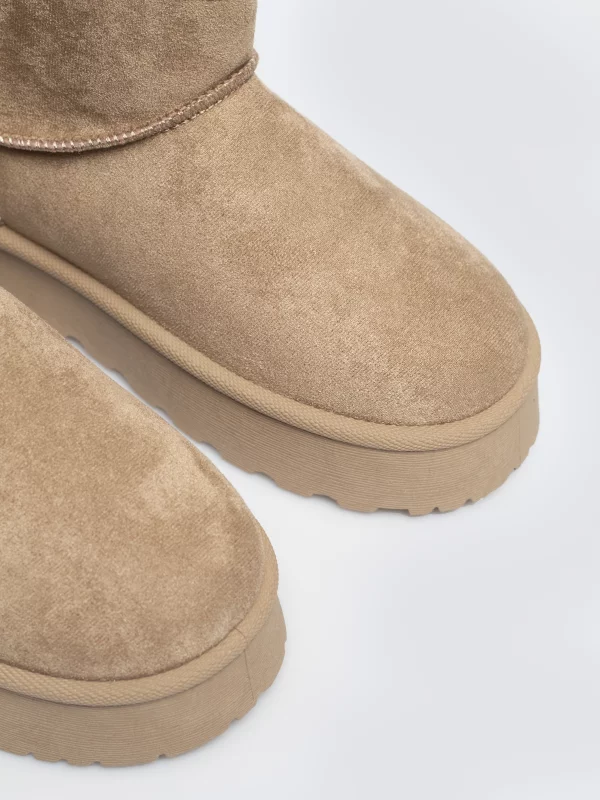 Śniegowce dziewczęce beżowe SS374020 801