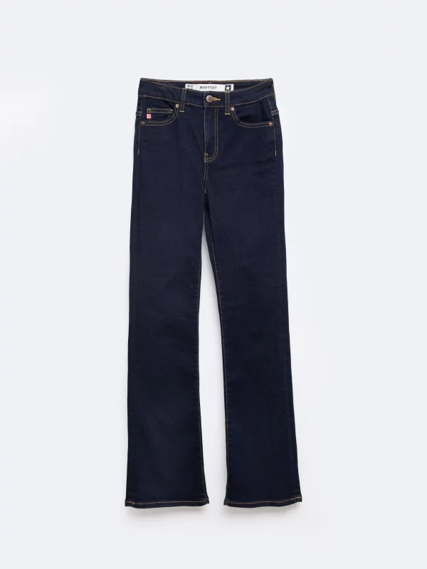 Jeansy damskie granatowe Adela Bootcut 505