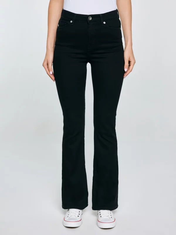 Jeansy damskie czarne Adela Bootcut 908