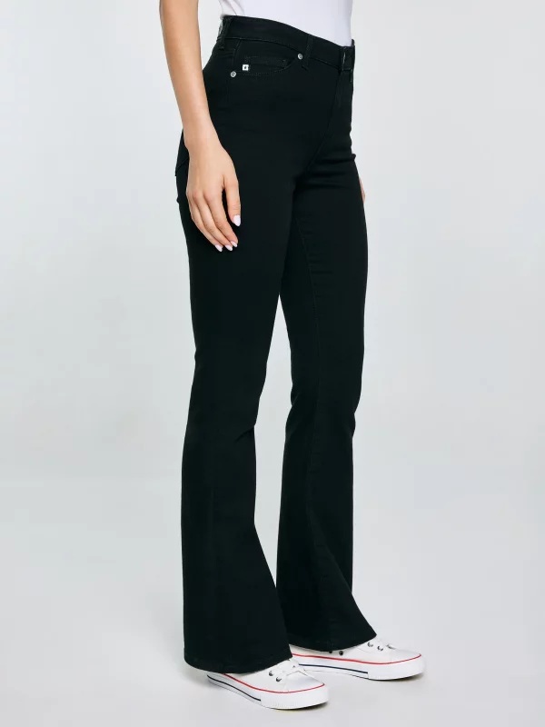 Jeansy damskie czarne Adela Bootcut 908