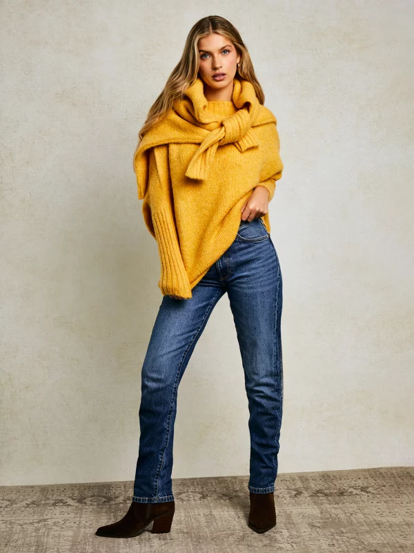 Jeansy damskie proste granatowe Charlotte 570