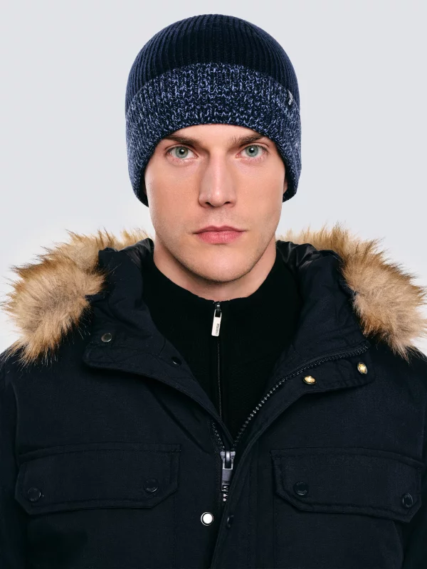 Czapka męska zimowa granatowa Ignace 403