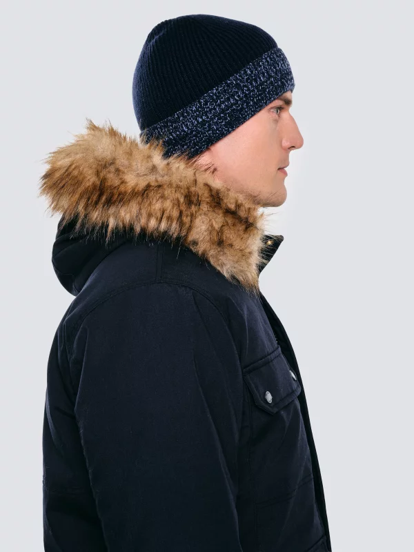 Czapka męska zimowa granatowa Ignace 403