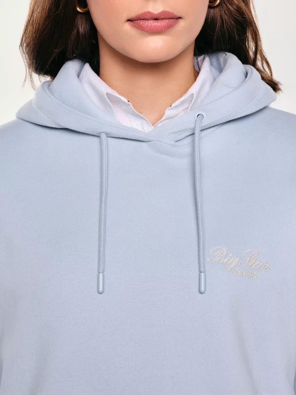Bluza damska z kapturem błękitna Raisala 400
