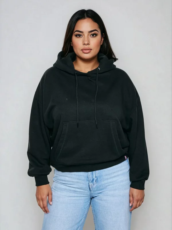 Bluza damska z kapturem czarna Susana 906