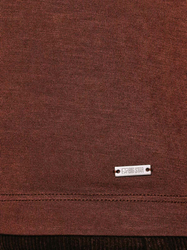 Koszulka damska o luźnym kroju brązowa Valeria 804