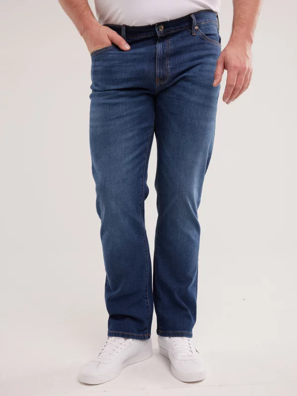 Jeansy męskie z prostą nogawką granatowe Colt 315
