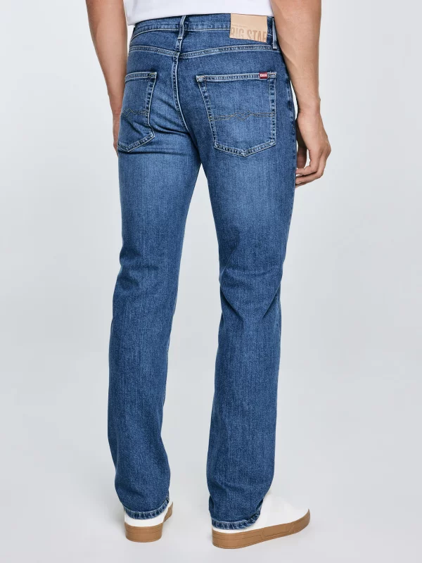 Jeansy męskie z prostą nogawką niebieskie Colt 434