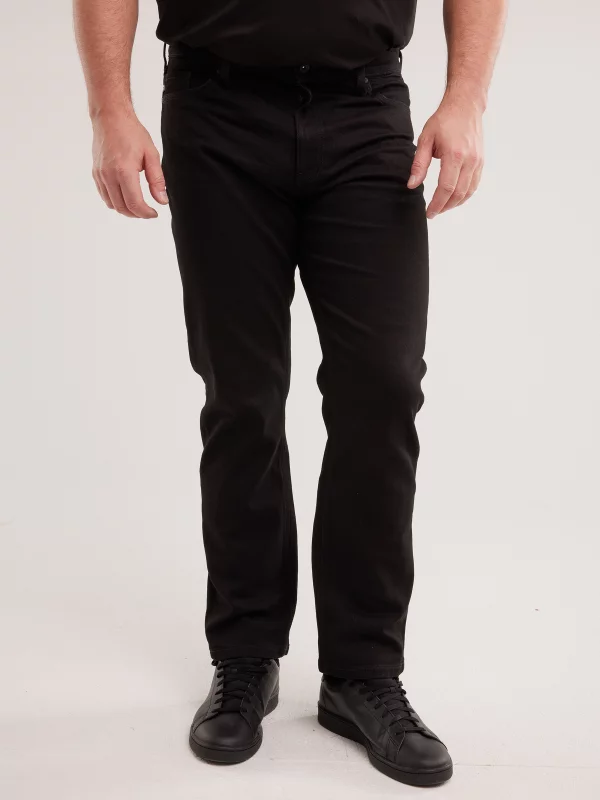 Jeansy męskie z prostą nogawką czarne Colt 901