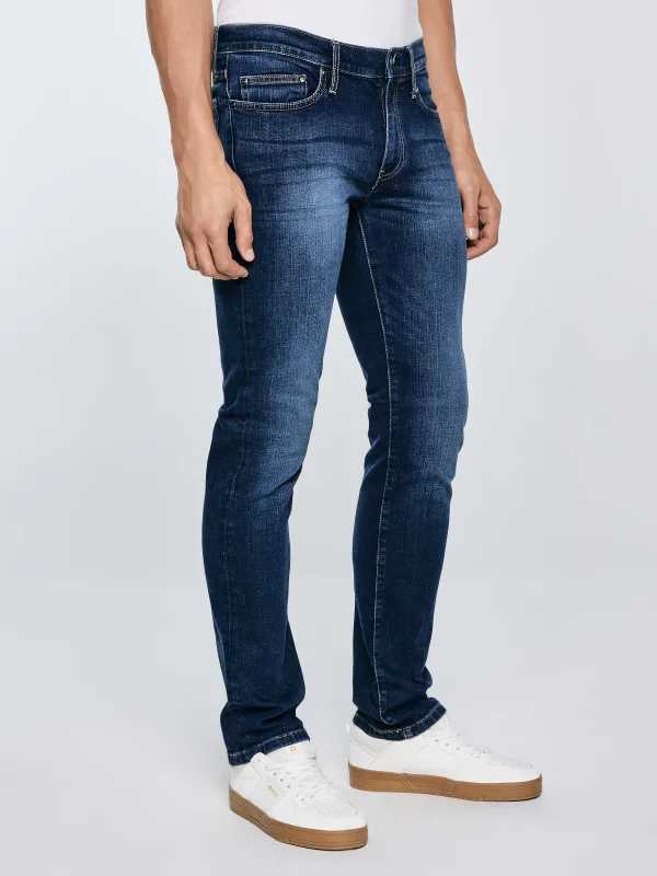 Jeansy męskie dopasowane granatowe Tobias 401