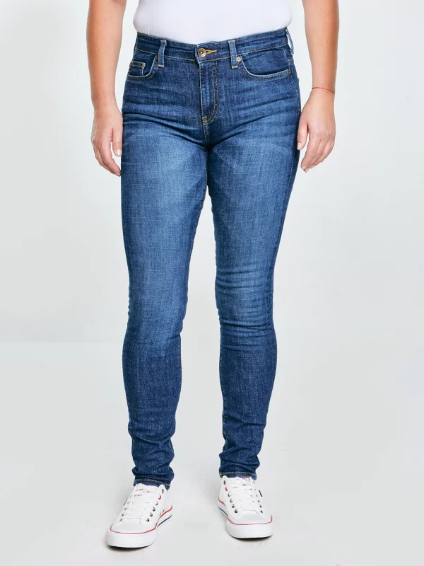 Jeansy damskie skinny granatowe Adela 512