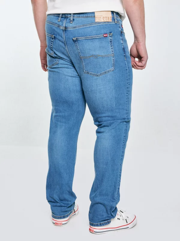 Jeansy męskie z prostą nogawką niebieskie Colt 234