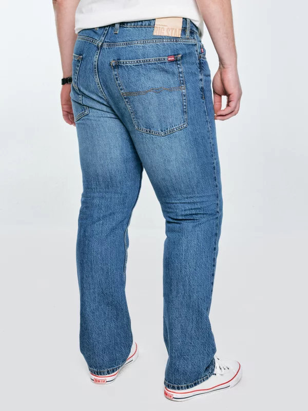 Jeansy męskie z prostą nogawką niebieskie Colt 334