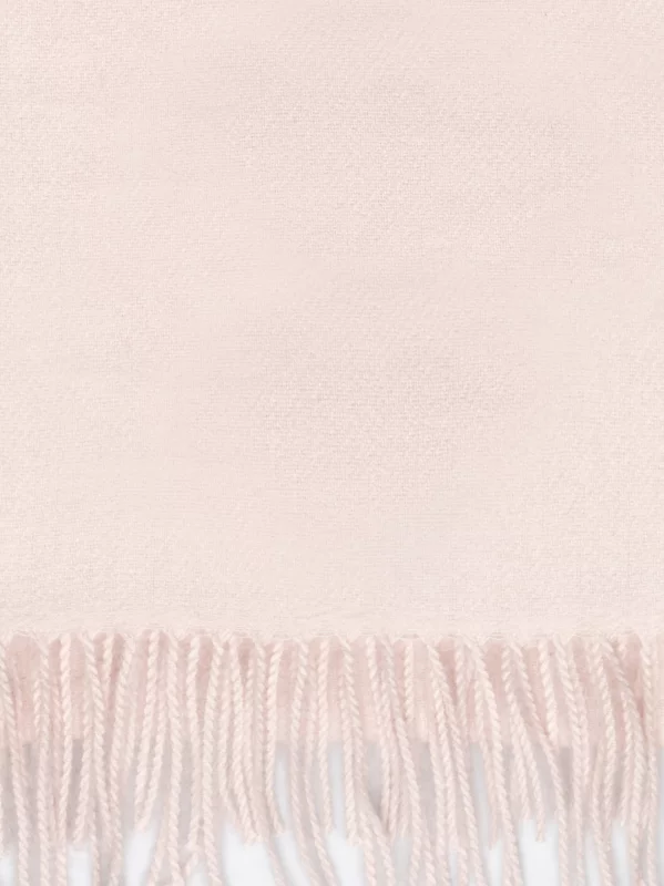 Szal damski z frędzlami różowy Herynias 600