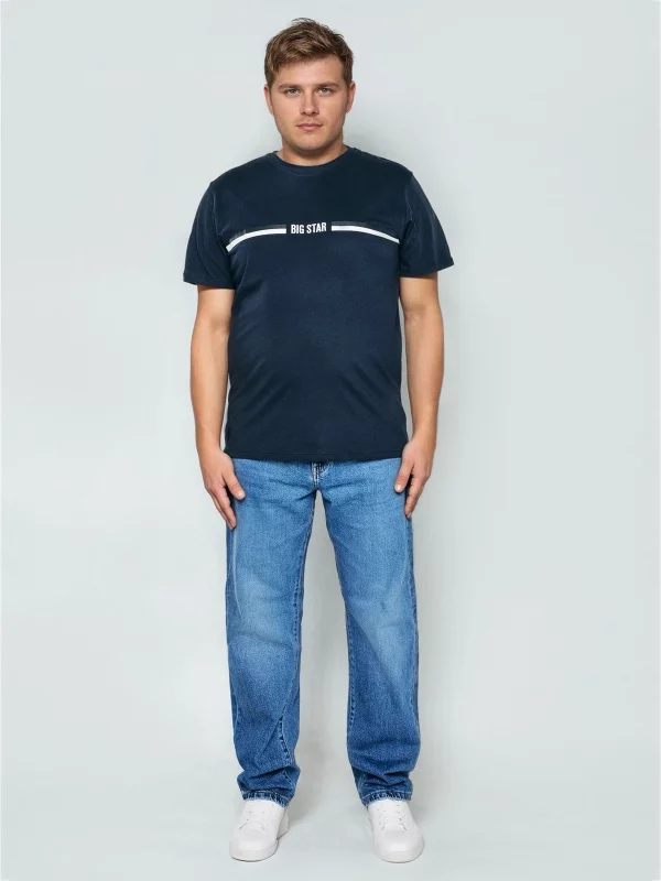 Koszulka męska z nadrukiem granatowa Lexor 403