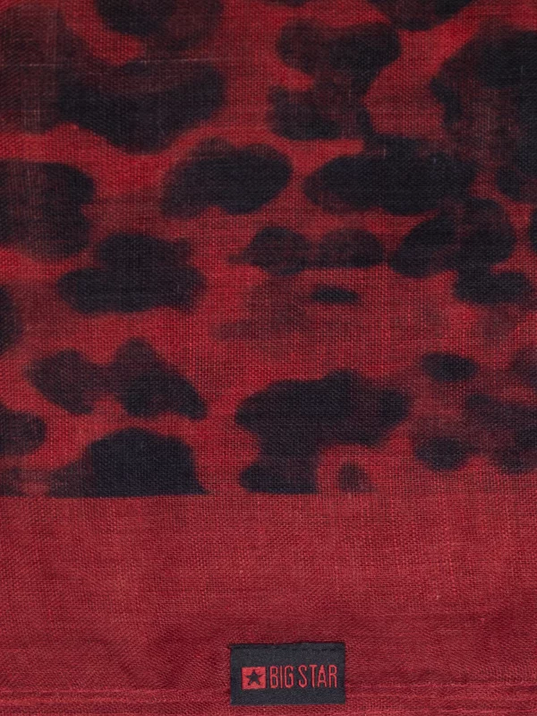 Szal damski w panterkę czerwony Panterosi 603