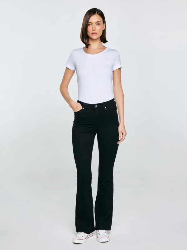 Koszulka damska slim z bawełny supima biała Supiclassica 101