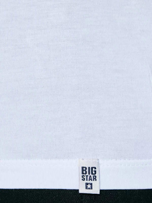 Koszulka damska slim z bawełny supima biała Supiclassica 101