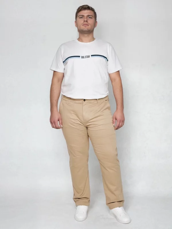 Spodnie męskie chinosy beżowe Trevor 801