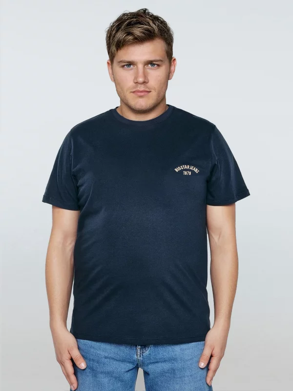 Koszulka męska bawełniana granatowa Vincer 403