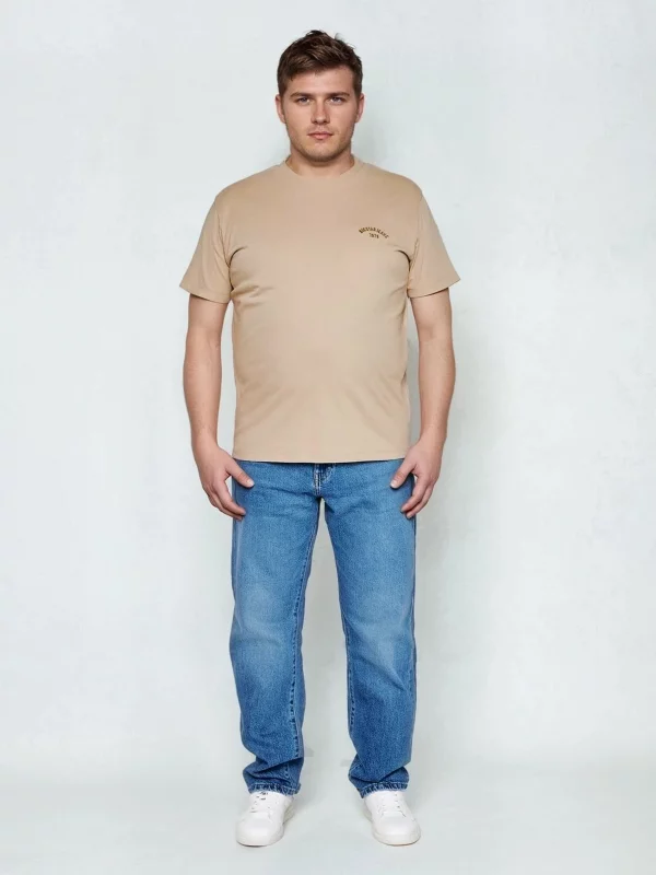 Koszulka męska bawełniana beżowa Vincer 805