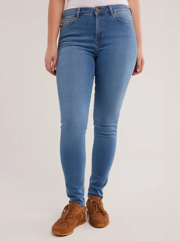 Jeansy damskie skinny niebieskie Adela 367