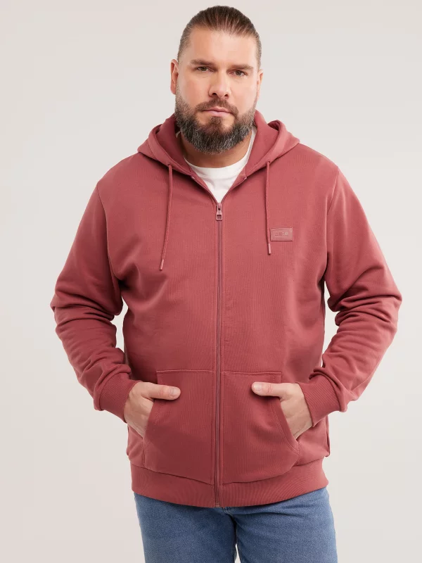 Bluza męska rozpinana z kapturem ciemnoróżowa Artish 602