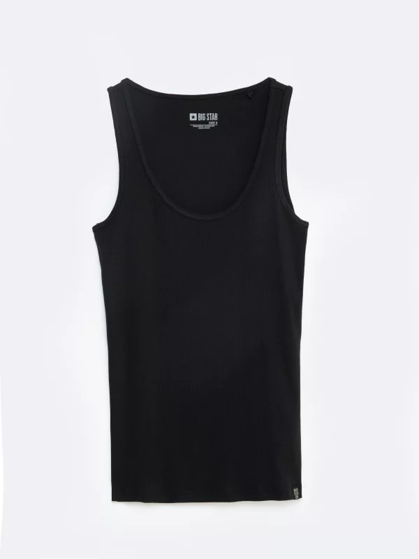 Koszulka damska na ramiączkach czarna Alena 906