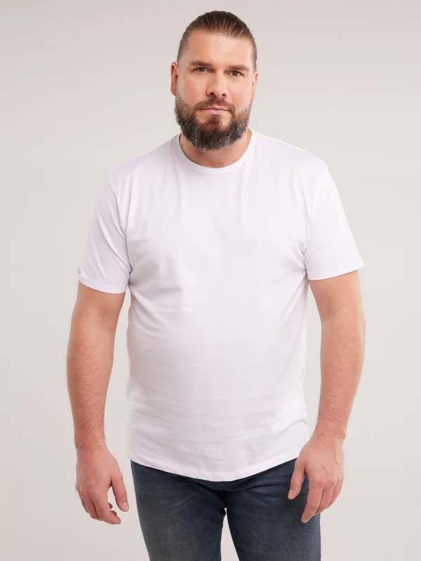 Koszulka męska bawełniana biała Basic 101