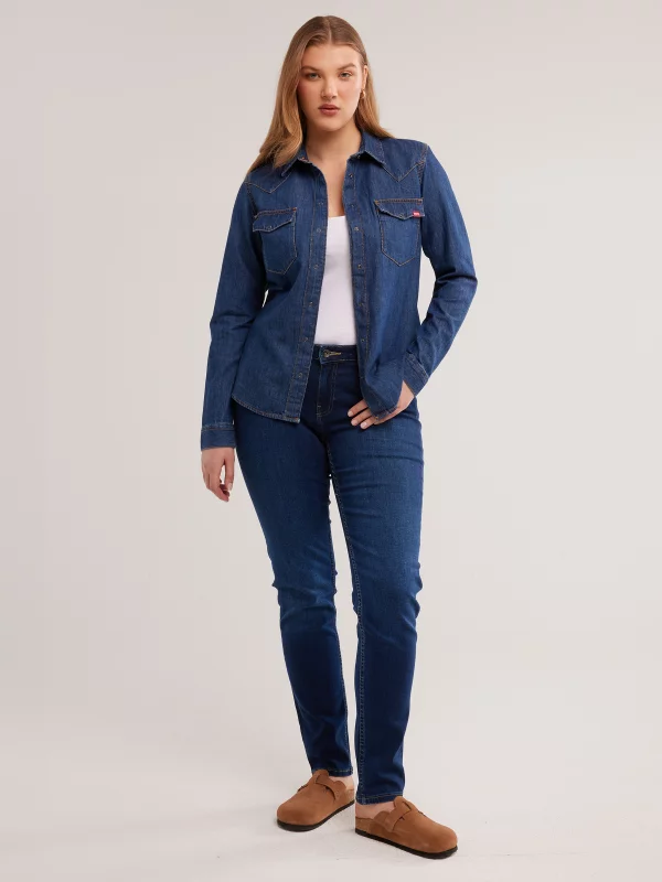 Jeansy damskie niebieskie Katrina 359