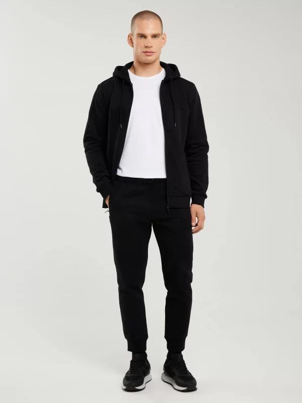 Spodnie męskie dresowe czarne Kersyn 906/ Ajron 906