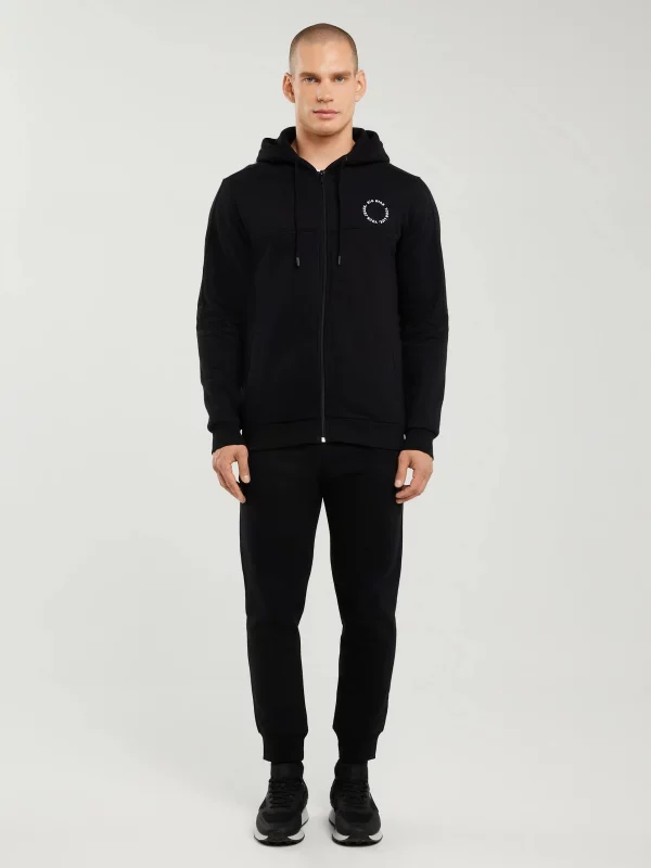 Bluza męska z kapturem czarna Ajron 906/ Kersyn 906