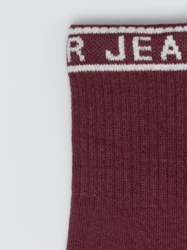 Skarpety damskie bordowe Bordi 604