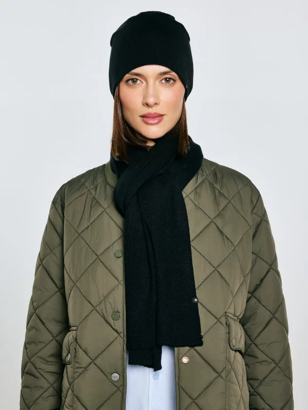 Szal dzianinowy czarny Estanilan 906/ Mesianil 906