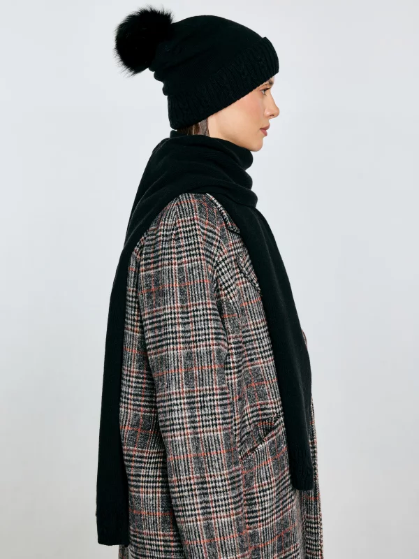 Szalik damski czarny Stanilos 906